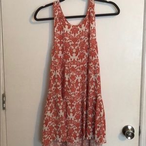 Orange paisley print tunic